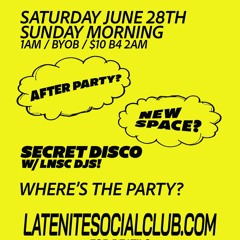 LNSC DJ's Live - Secret Disco After Hours