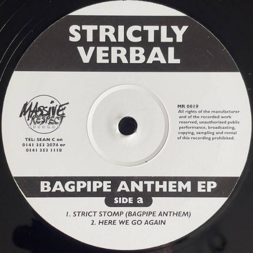 Strictly Verbal - Strictly Stomp (Bagpipe Anthem) - Massive Respect Records _ MR 019, MR-019