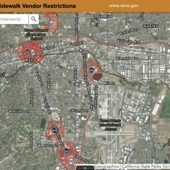 City of Reno launches a virtual map of areas where sidewalk vending is prohibited