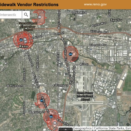 Stream City of Reno launches a virtual map of areas where sidewalk ...
