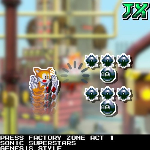 [16-Bit;Genesis]Press Factory Zone Act 1 - Sonic Superstars