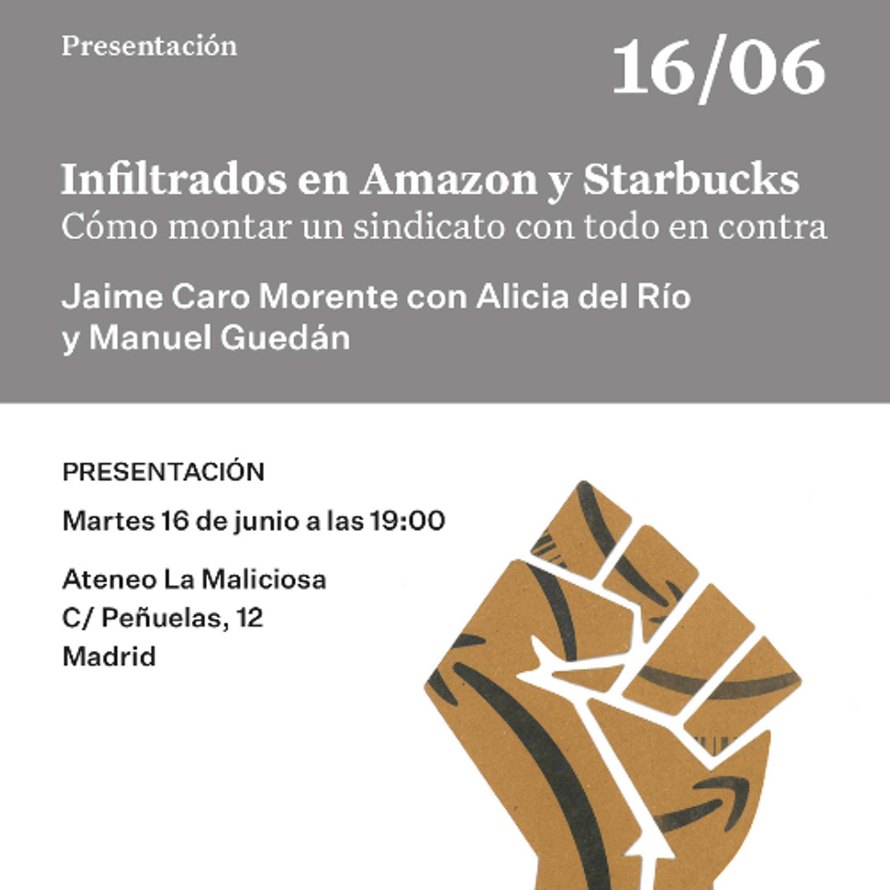Presentación del libro "Infiltrados en Amazon y Starbucks" episode artwork