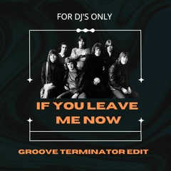 If You Leave Me Now -(Groove Terminator edit)