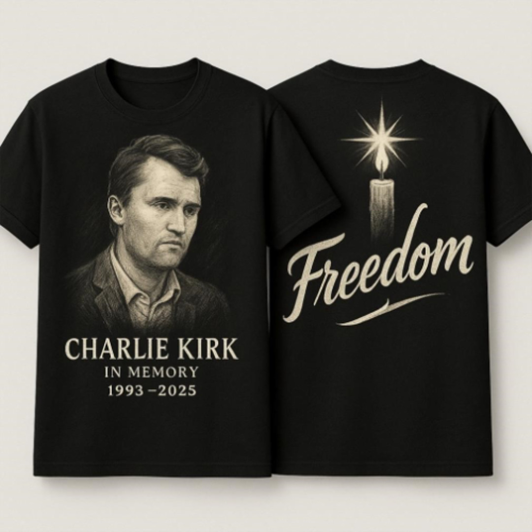 Camicia Manica Lunga Charlie Kirk - Freedom Rossa - Turning Point Forever RIP 1993-2025 - Foto 4