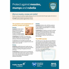 MMR vaccine. Protect against measles, mumps and rubella