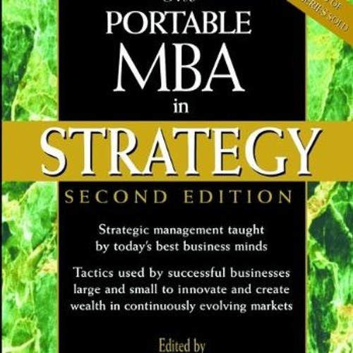 Open PDF The Portable MBA in Strategy by  Liam Fahey &  Robert M. Randall