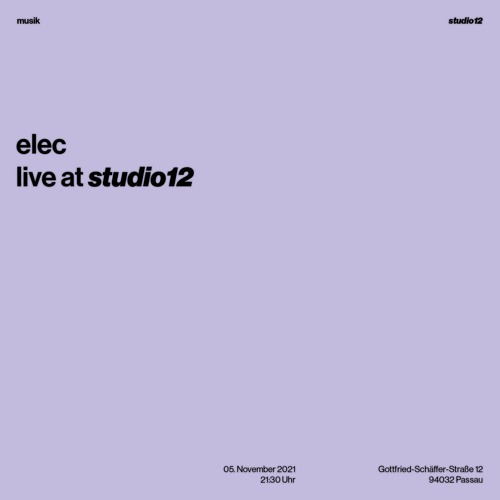 elec @studio12 | 05/11/21
