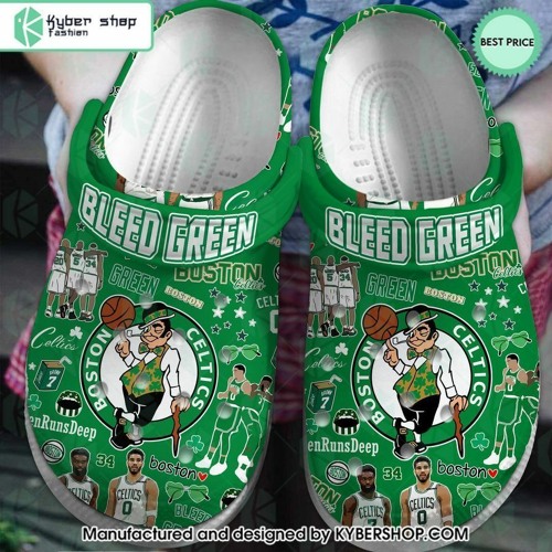 Boston Celtics Bleed Green Crocs Clog