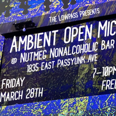 Improvised at The Low Pass Ambient Open Mic 3.28.2025 Nutmeg Bar Philadelphia