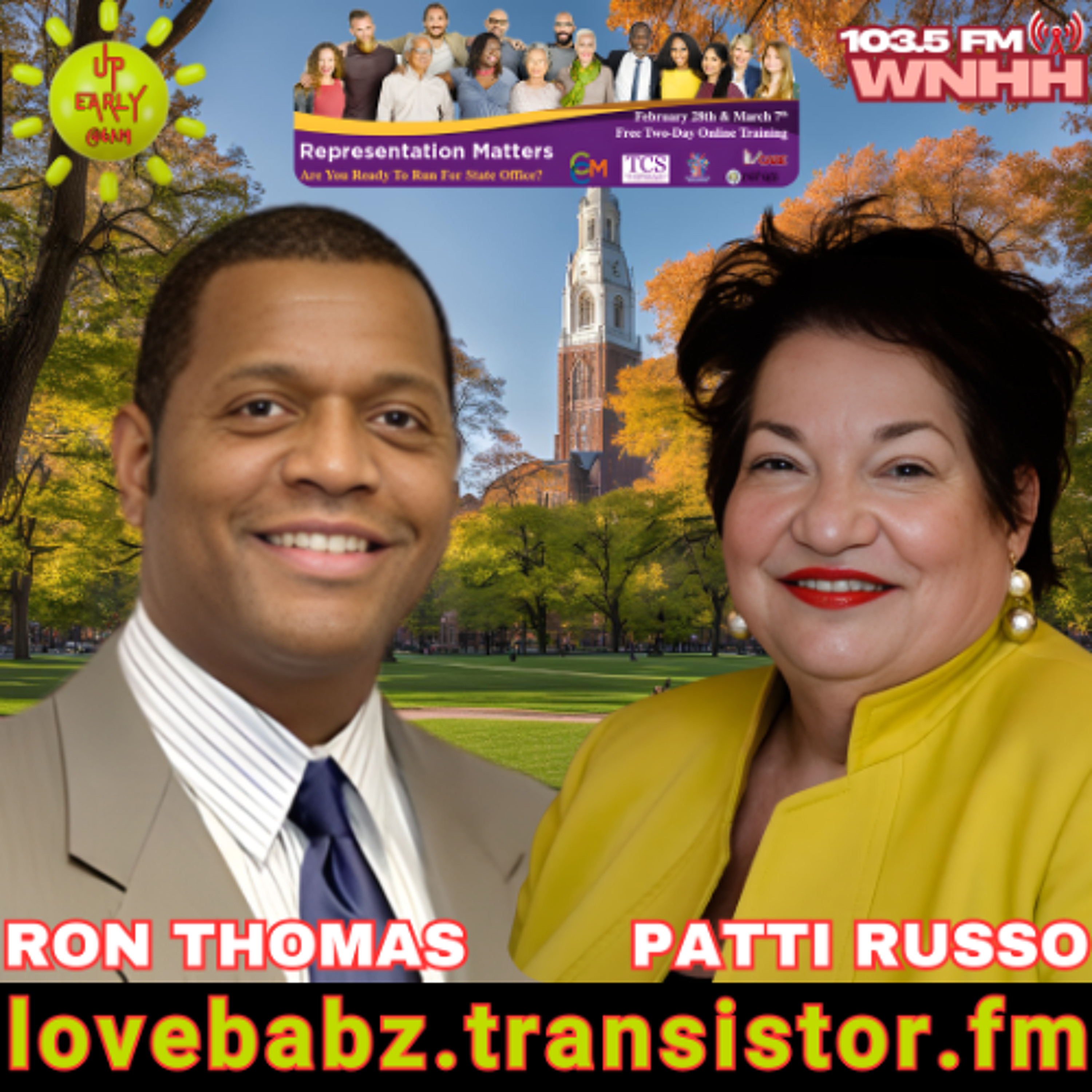 Up Early! LoveBabz LoveTalk Welcomes Patti Russo & Ron Thomas episode artwork