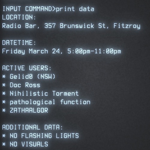 DOC ROSS @ TERMINAL - MELBOURNE - MARCH 2023