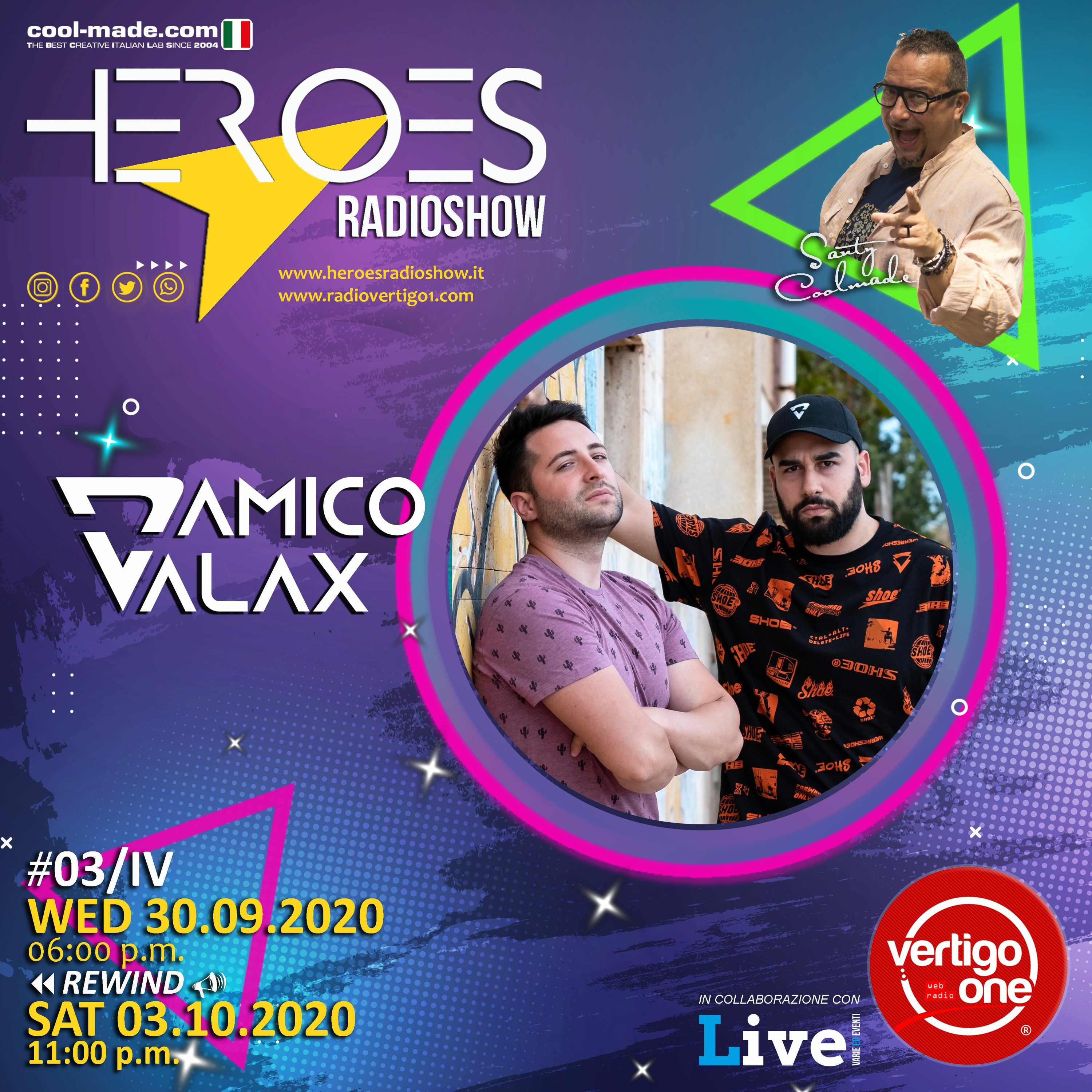 #03/2020-21> HEROES RadioShow - Special Guest D'AMICO & VALAX episode artwork