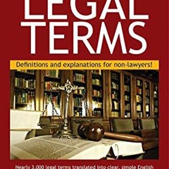 [PDF] Download Dictionary of Legal Terms: Definitions and Explanations for Non-Lawyers