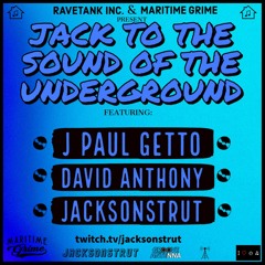 Jack To The Sound Of The Underground Ep2 Part 1 - David Anthony live from Ravetank Studios 2021-2-6