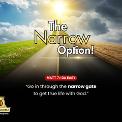 The Narrow Option/Pastor Yomi Badejo-Okusanya/Holy Communion Service