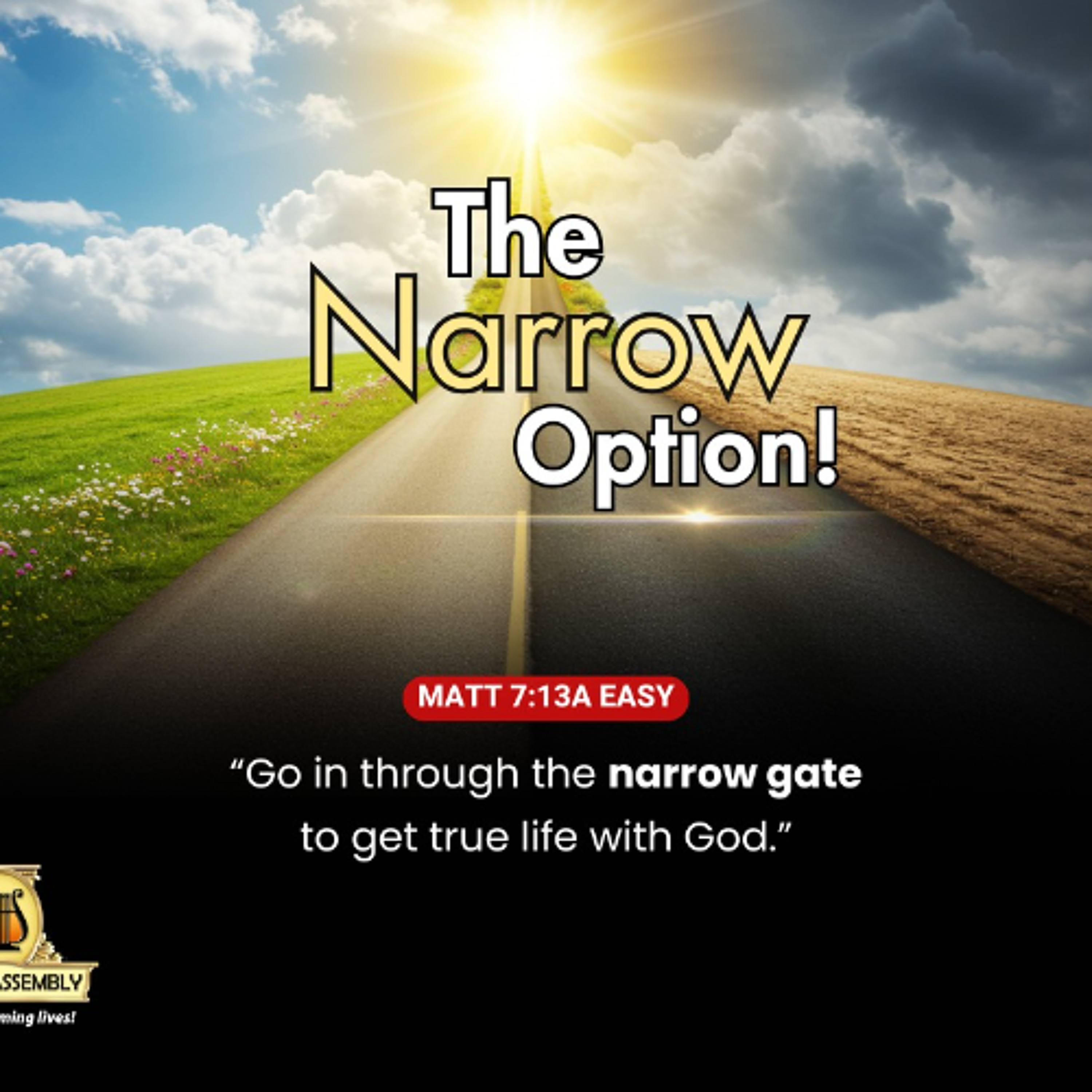 The Narrow Option/Pastor Yomi Badejo-Okusanya/Holy Communion Service