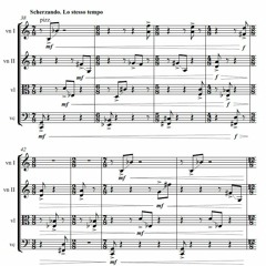 Pawel Strzelecki: 2. Scherzo [String Quartet No. 1 (2001)].