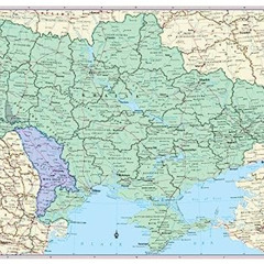 [Free] PDF 📬 Cool Owl Maps Ukraine, Moldova Map Wall Poster - Large 40"Wx24"H Lamina