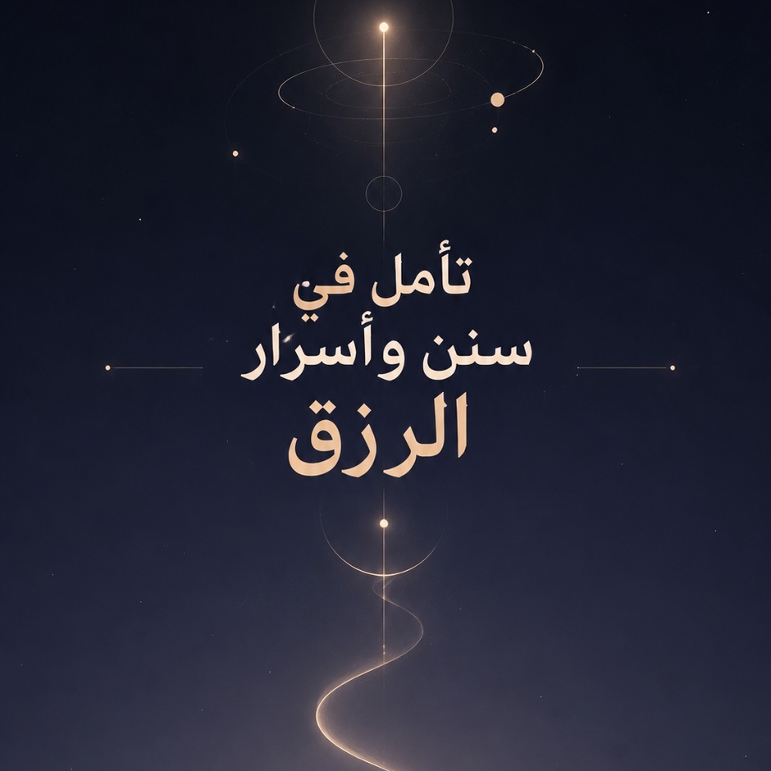 تأمل في سنن وأسرار الرزق🌾🌟