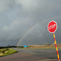 I see- tomorrow rainbow in the sky