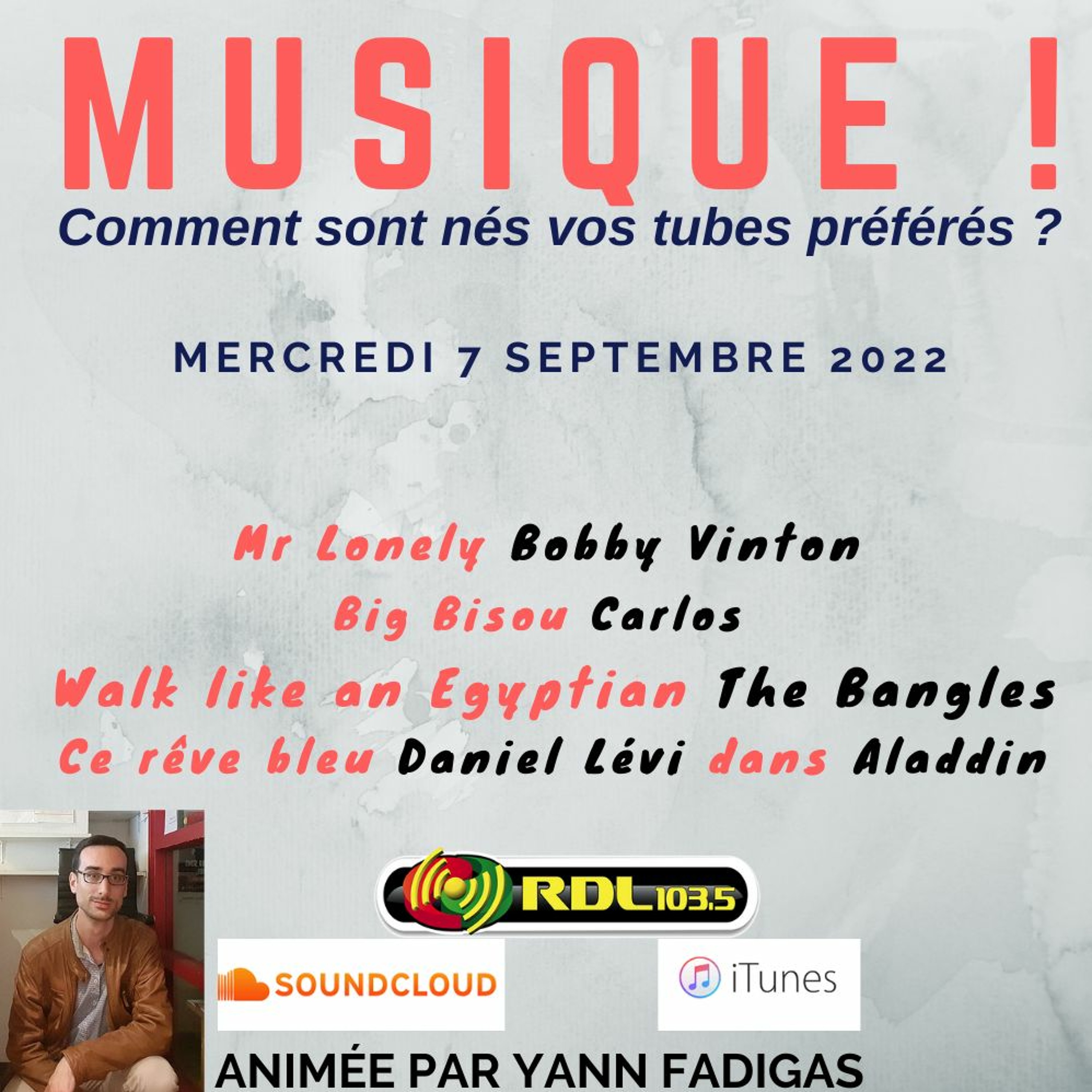 MUSIQUE ! 145 - 07 09 22 - "Ce rêve bleu" (Aladdin) / "Big bisou" (Carlos) / The Bangles episode artwork
