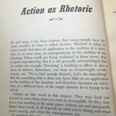 Action as Rhetoric - July 2021