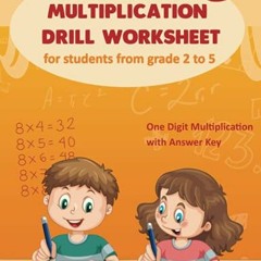 ❤️ Download Multiplication Drill Worksheet: Learn the 36 Core Multiplications | One Digit Multip