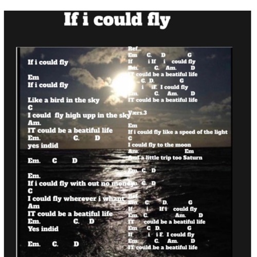 If I Could Fly. Gutar Made  Gutar Song  Melody Lyric O.a.h And Comp O.a.h  G.B