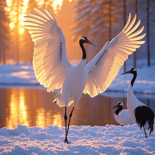 Yui-Morning on the Snowy Field-