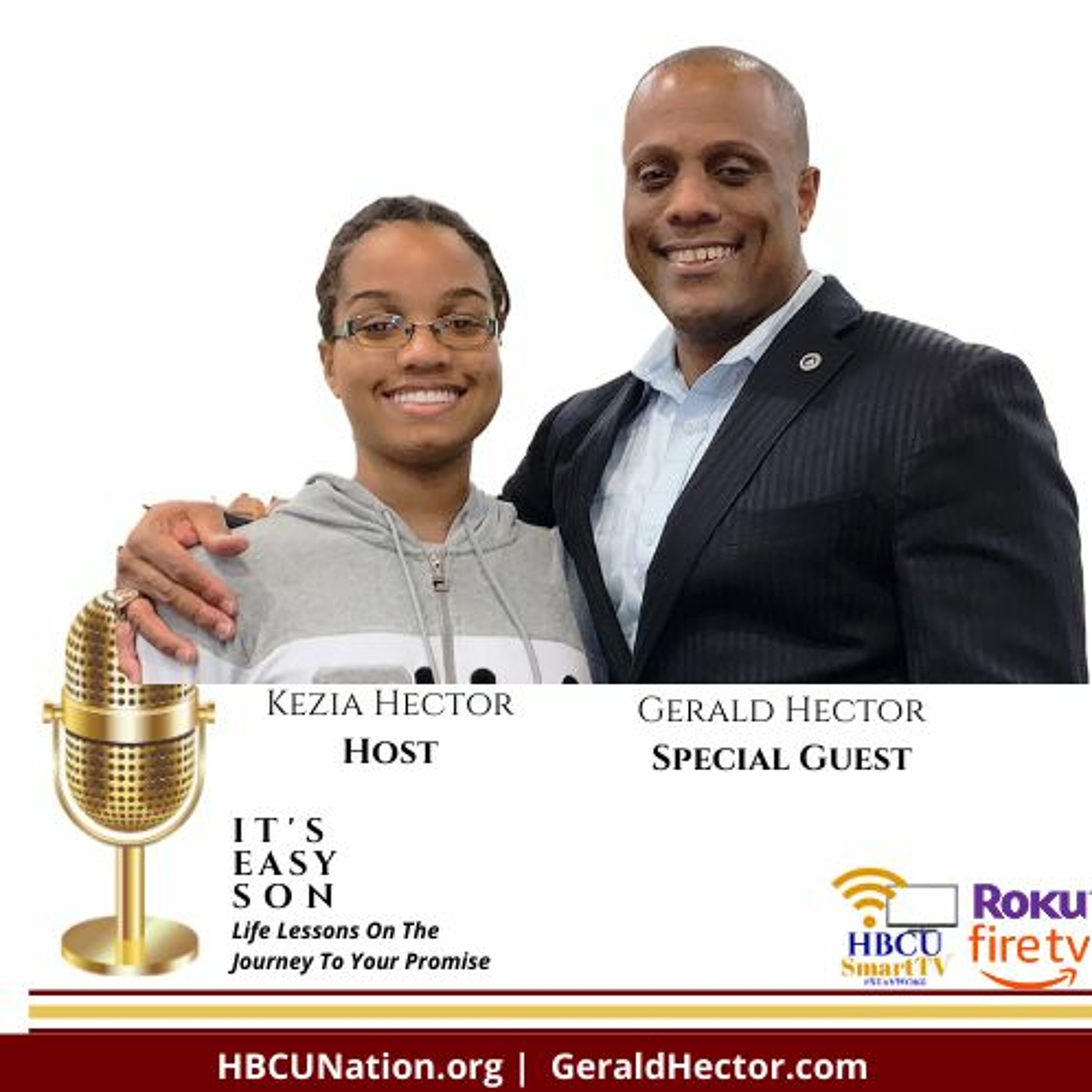 Kezia Hector, Guest Host on It's Easy Son, and special guest, Gerald Hector episode artwork