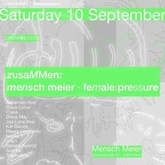 Nastia Y - Mensch Meier Berlin 10.09.2022 [ Female Pressure Berlin ]