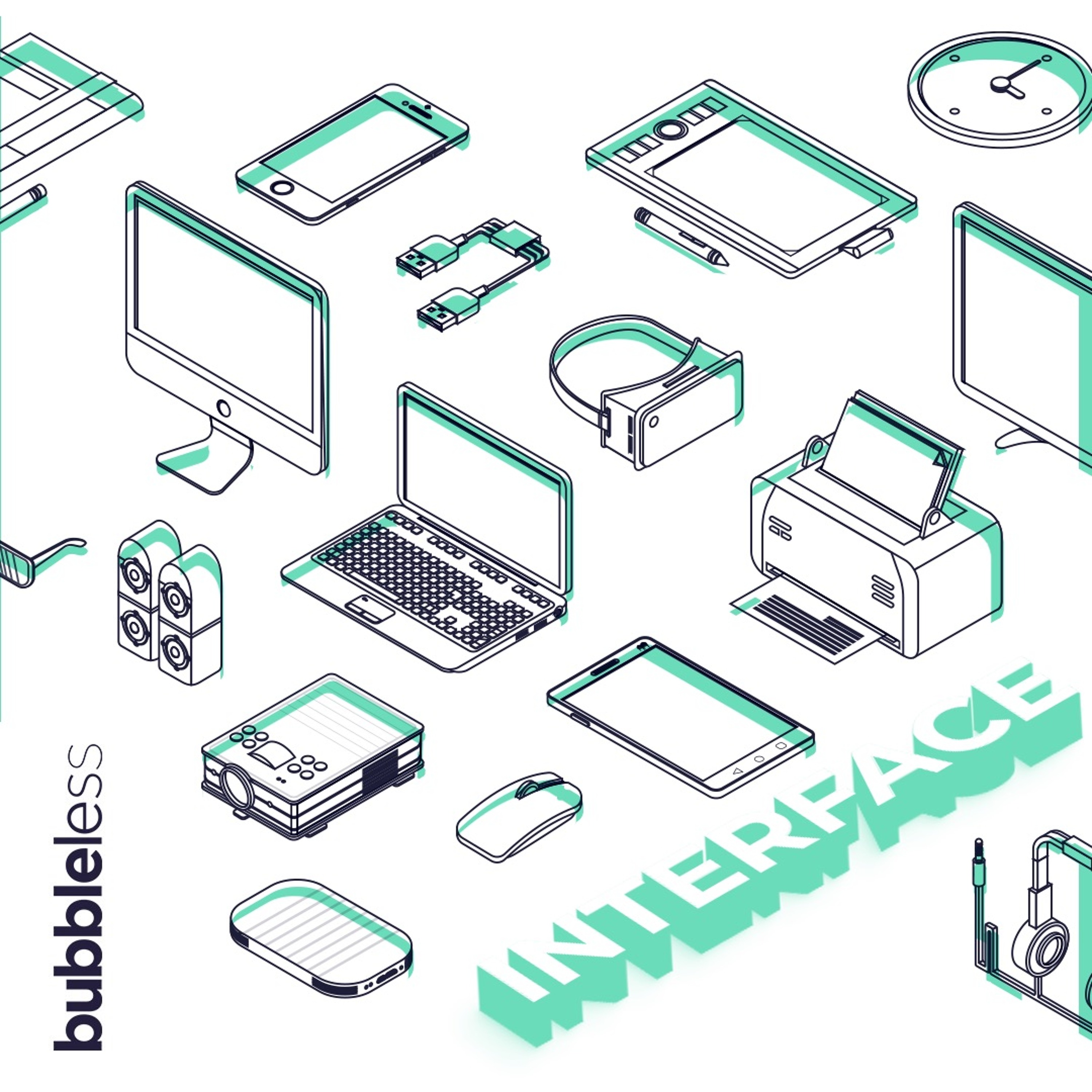 Bubbleless Podcast - Interface episode artwork
