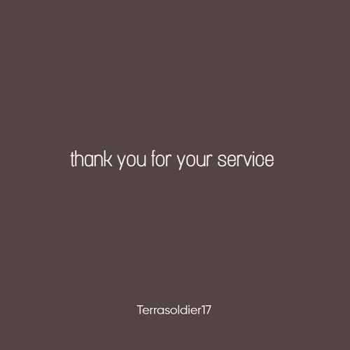 thank you for your service