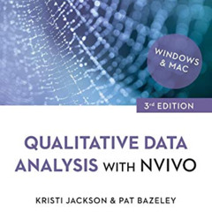 Read PDF ☑️ Qualitative Data Analysis with NVivo by  Kristi Jackson &  Pat Bazeley [E