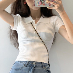 white polo tee