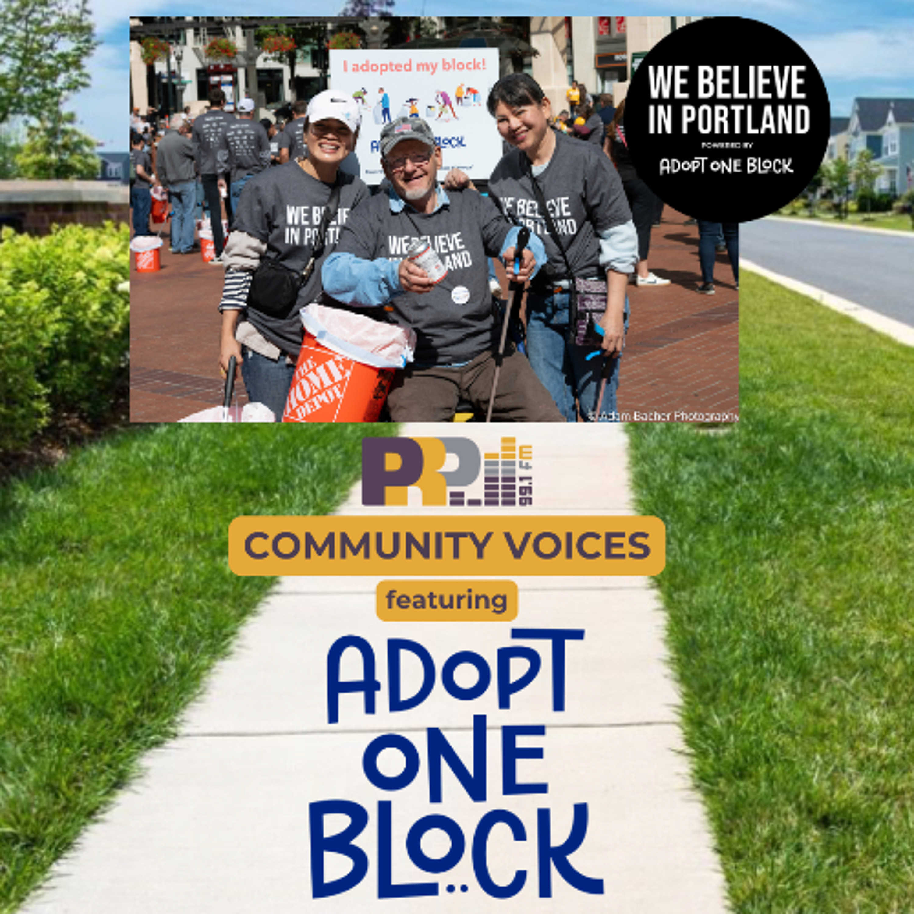 Community Voices featuring Adopt One Block episode artwork