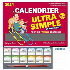 Télécharger eBook Frigobloc Le mini calendrier Ultra Simple pour une famille organisée ! (de sept