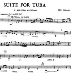 Don Haddad: Suite for tuba – 1. Allegro maestoso