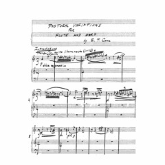 Edward Toner Cone: Pastoral Variations for Flute & Harp (1996)
