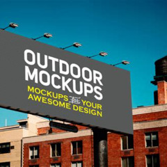 Werbetafel Im Freien Mockup Free Download Kostenlos Downloaden
