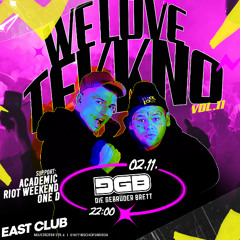 Riot Weekend - We Love Tekkno Vol.11. (02.11.2024 @ Eastclub Bischofswerda)
