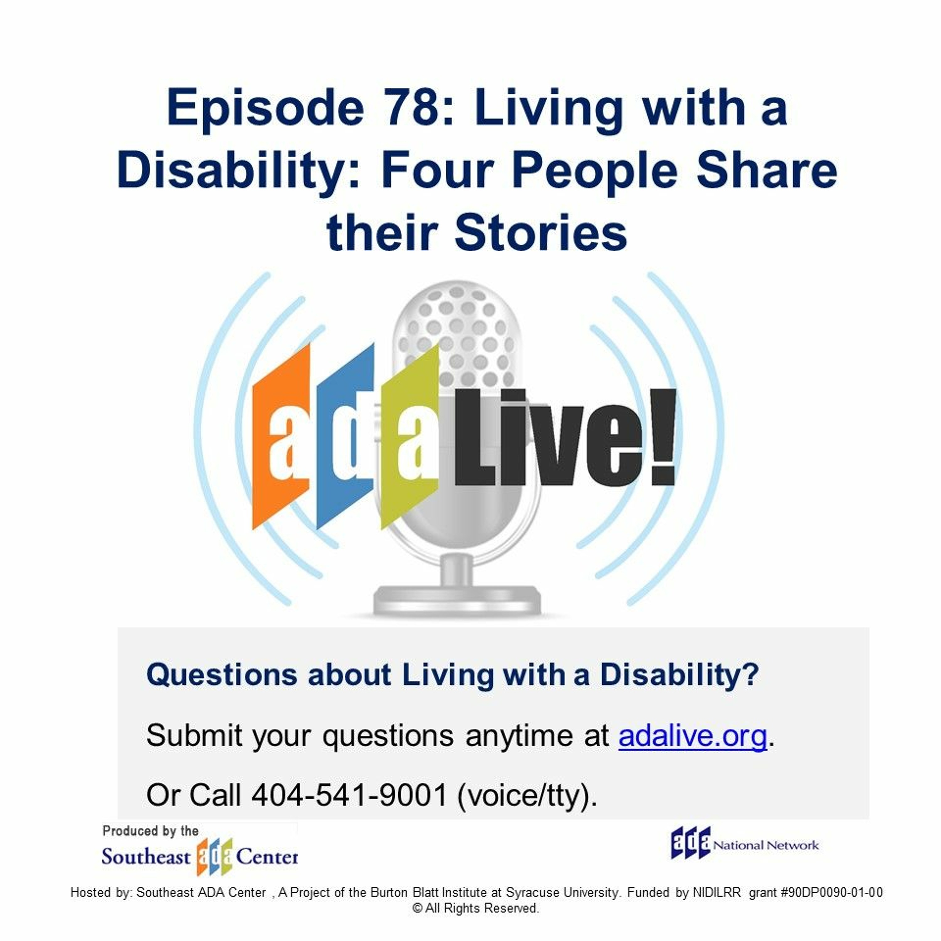 Episode 78: Living with a Disability: Four People Share their Stories episode artwork