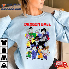 Dragon Ball Goku Tien Krillin Bulma Retro Manga Shirt