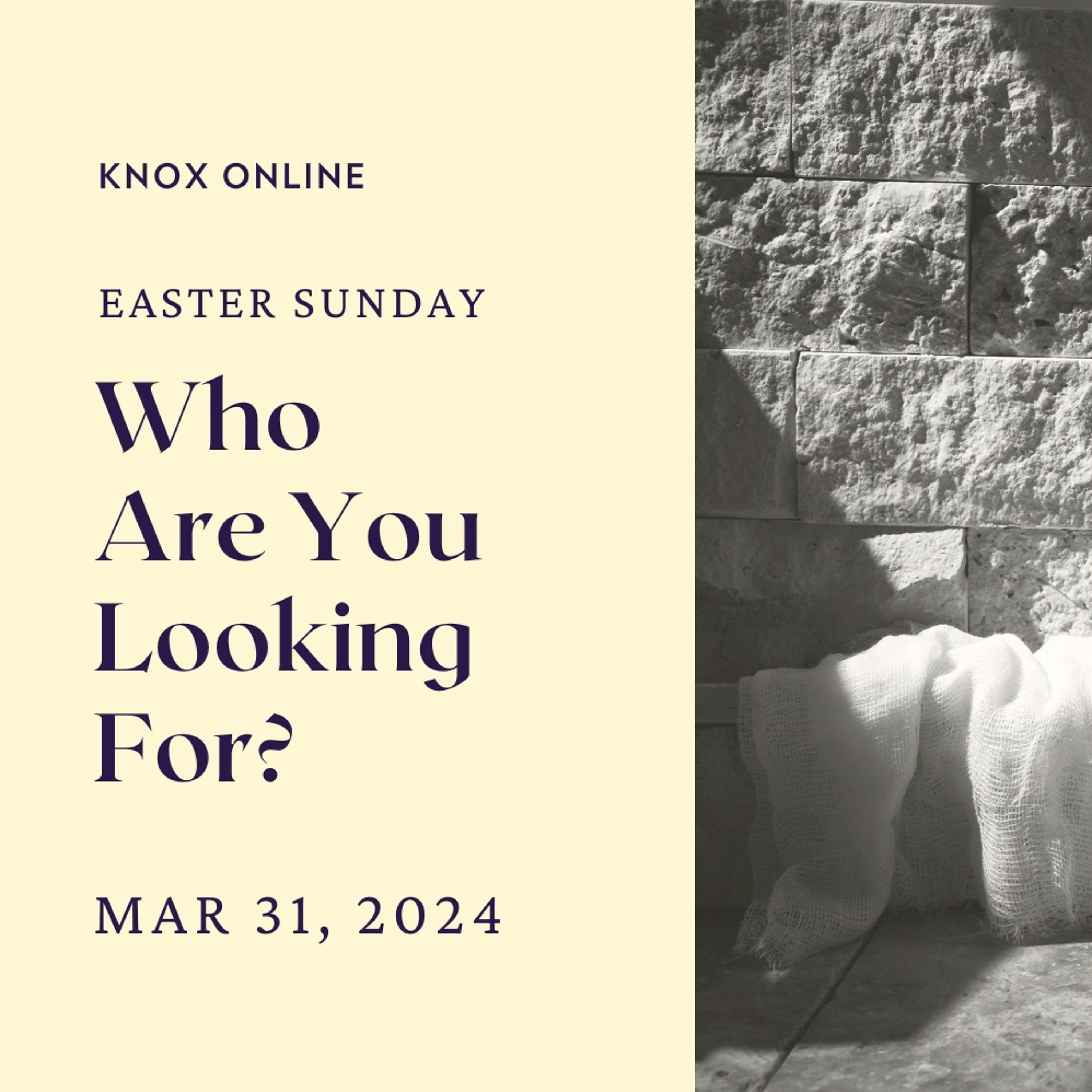 March 31, 2024 | John 20:11-23 | Who Are You Looking For? episode artwork
