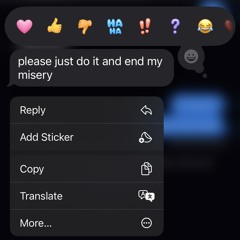 i never wanted to block you