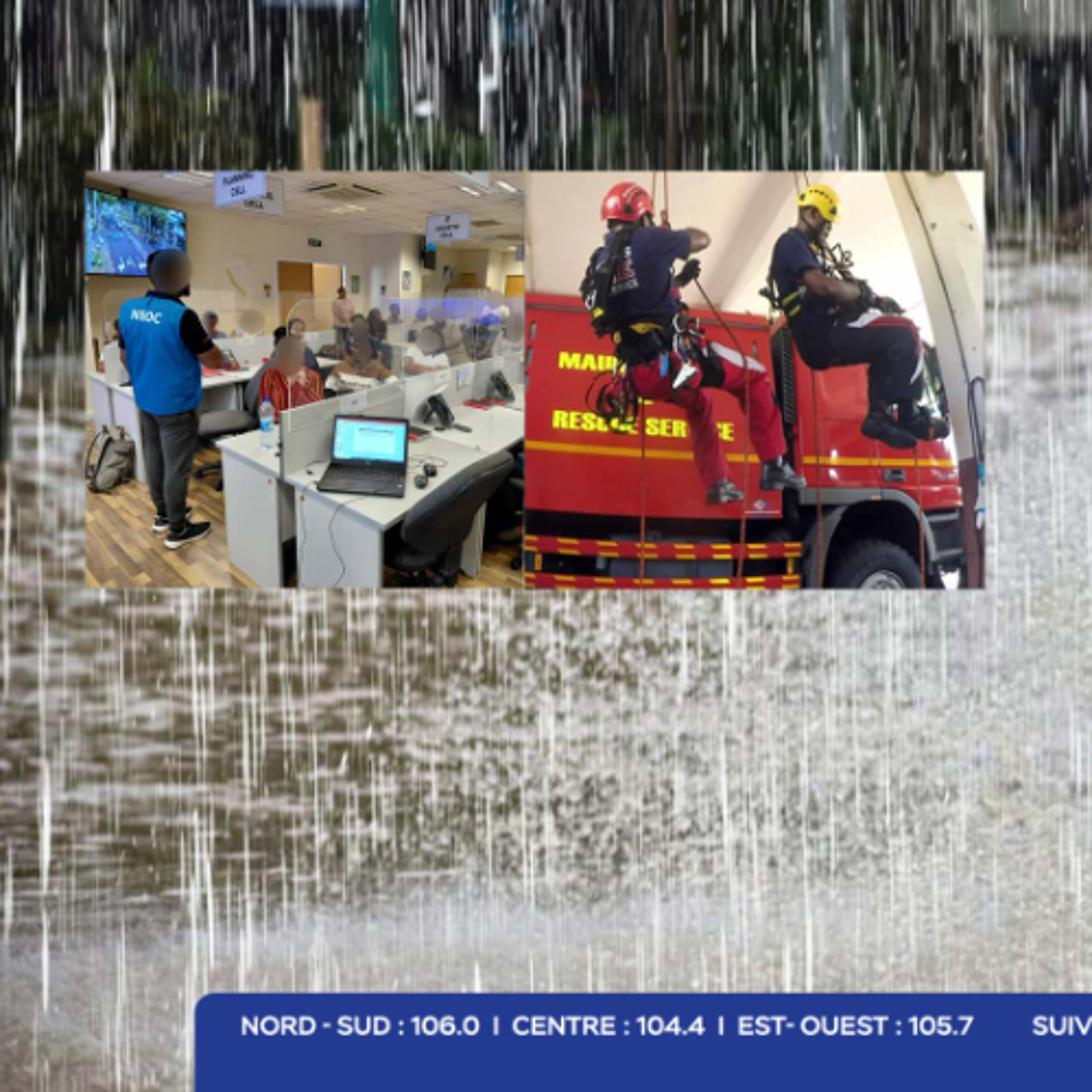 Fortes pluies : le NEOC activé, forces de l’ordre et pompiers mobilisés