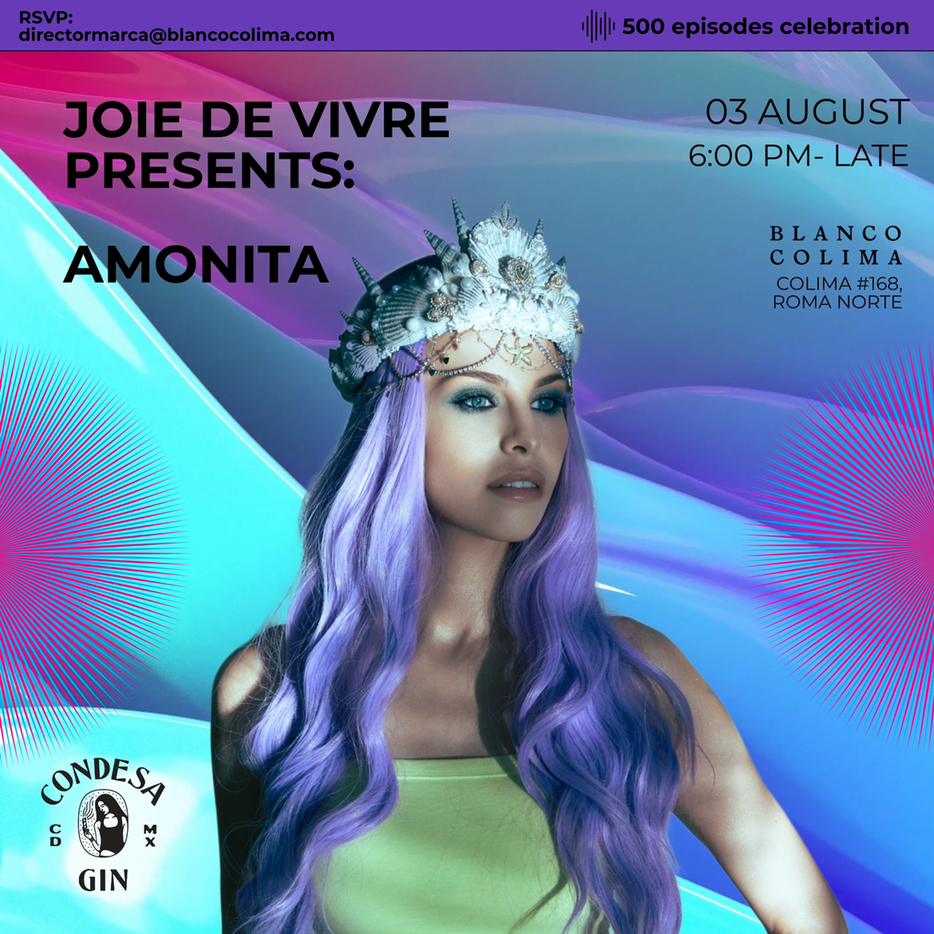 Joie de Vivre presents Uncle Tacky with a special guest mix for the 500 episode celebration episode artwork