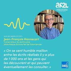 Les métiers du livre sur France Bleu Nord : Jean-François Hannecart, conservateur du patrimoine