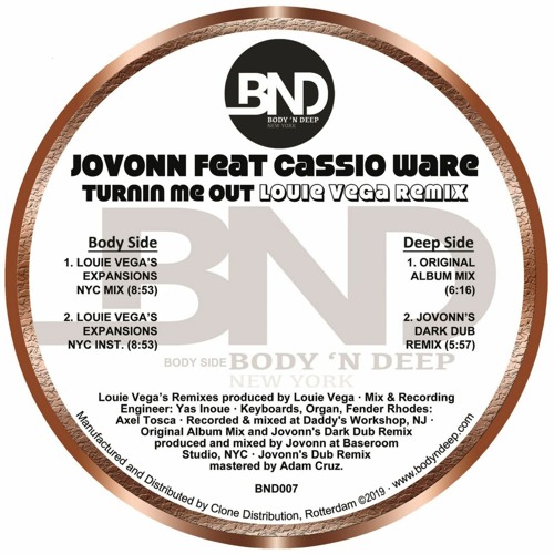 BND007 Jovonn - Turnin Me Out Feat. Cassio Ware [Louie Vega Remixes]