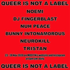 "CRAZY4U" x "QUEER IS NOT A LABEL" For Mostyn Gallery LND